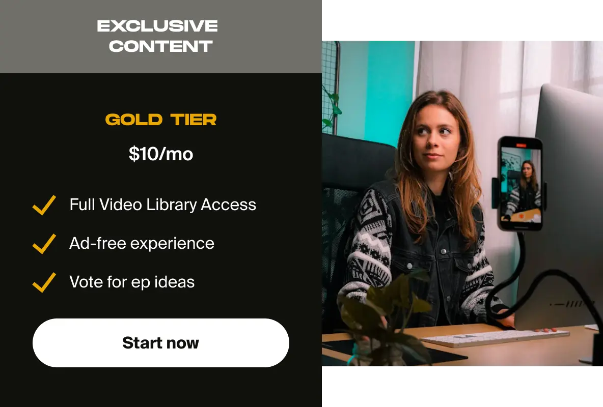 An image showing different styling options for an exclusive content tier