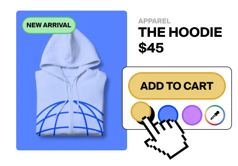 An image of your custom styles on a website