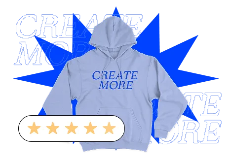 High quality hoodie with Fourthwall branding