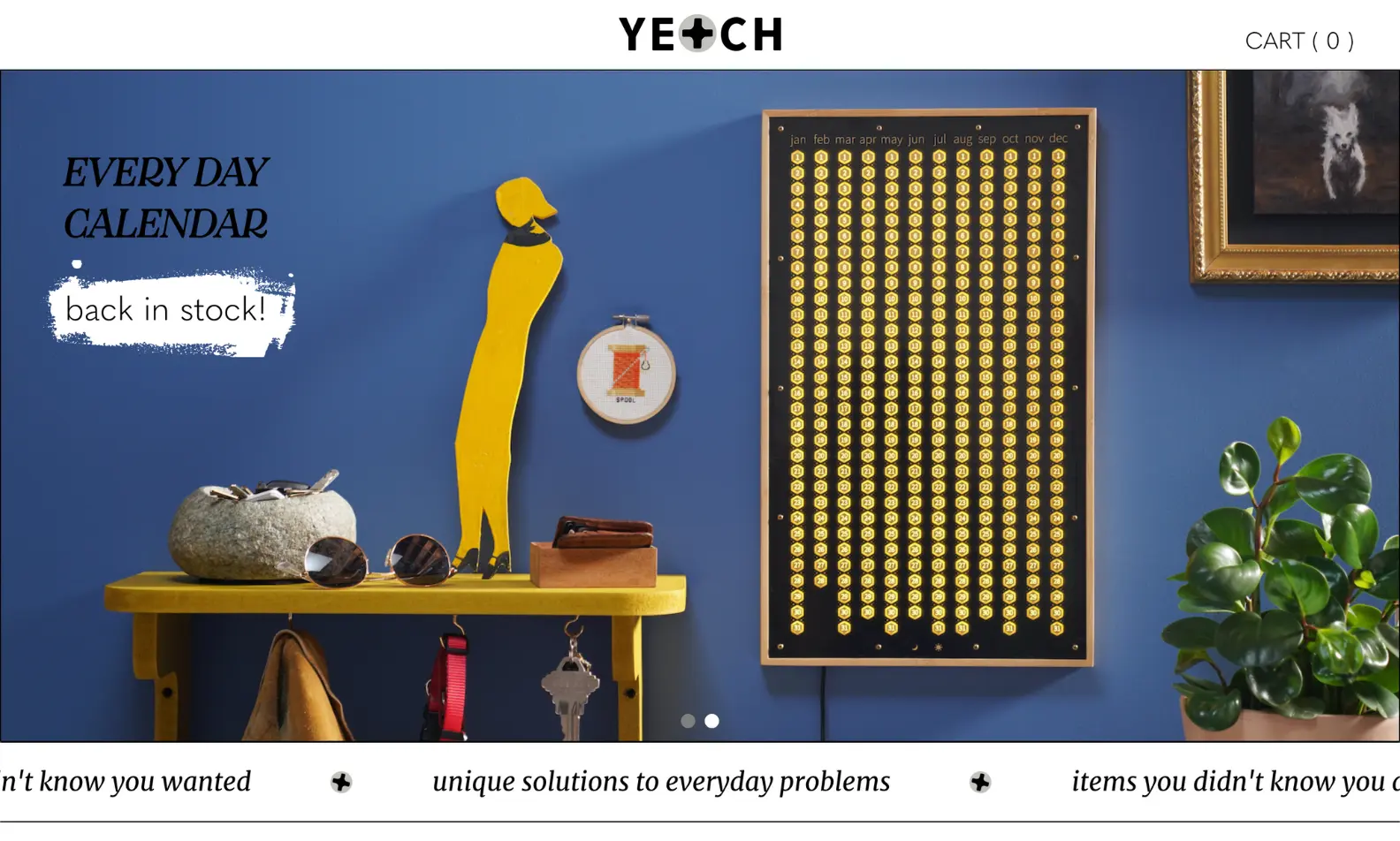 The Yetch storefront, Simon Giertz's shop that is powered by Fourthwall