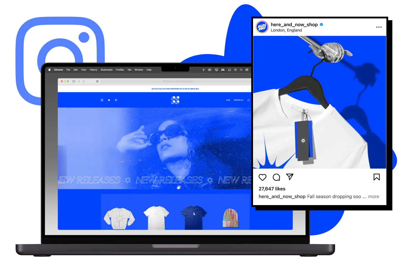 An image of shop that is powered by Fourthwall. The image shows the products that you can sell