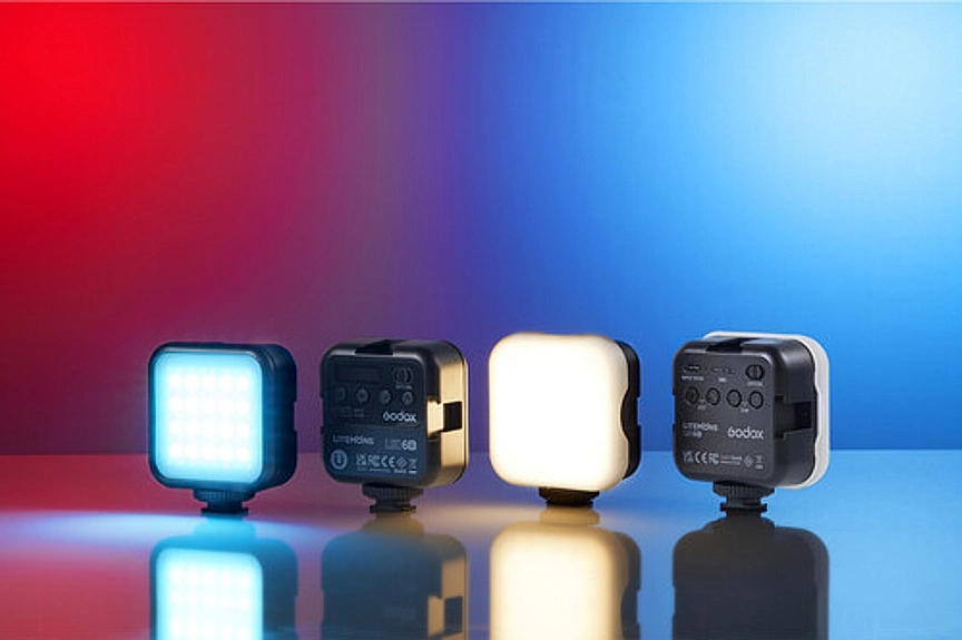 Godox Litemons RGB Light showing different color settings